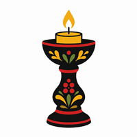 Hand-Painted Candle Holders