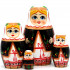 Belorussian Matryoshka Dolls in Slavic Clothing Set 4 pcs - Folk Art Dolls