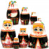 Belorussian Matryoshka Dolls in Slavic Clothing Set 4 pcs - Folk Art Dolls