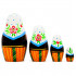 Matryoshka in Belarusian National Costume with Wheat Stalks, Set of 4 pcs
