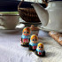 Matryoshka in Belarusian National Costume with Wheat Stalks, Set of 4 pcs