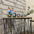 Matryoshka Russian Nesting Doll in Sarafan with Daisy Flowers Set of 5 pcs