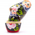 Matryoshka with dahlias and daisies