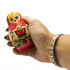Traditional Hand-Painted Wooden Nesting Dolls Set of 5 Pcs