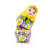Nesting Dolls in Sarafan Dress with Hand Painted Chamomile and Lilac Flowers Set of 5 pcs
