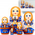 Matryoshka Doll in Norwegian Traditional Dress Bunad - Nesting Doll in Folk Scandinavian Dress