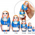Russian Nesting Matryoshka Dolls in Finnish National Clothes Set of 5 Pcs