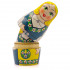 Russian Nesting Dolls in Swedish Dress Set of 5 pcs Matryoshka in Swedish Traditional Costume