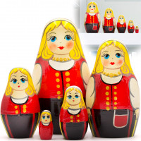 Matryoshka dolls in national costumes