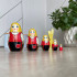 Nesting Dolls Set of 5 pcs - Russian Doll in Finnish Traditional Clothing for Women Munsala