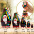 Nesting Dolls in Ukrainian Traditional Costume Vyshyvanka Set of 5 pcs