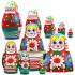 Nesting Dolls Set of 5 pcs - Matryoshka Doll in Belarussian Traditional Dress with Ornament