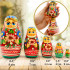 Nesting Dolls Set of 5 pcs - Matryoshka Doll in Belarussian Traditional Dress with Ornament