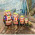 Nesting Dolls Set of 5 pcs - Matryoshka Doll in Belarussian Traditional Dress with Ornament