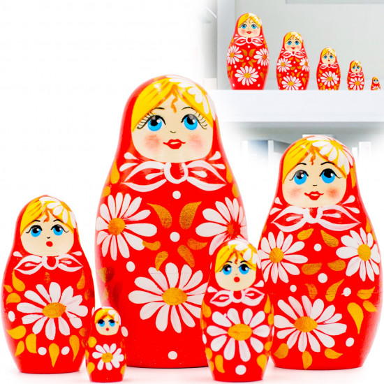 Matryoshka in Red Outfit