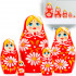 Matryoshka in Red Outfit