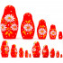 Matryoshka in Red Outfit