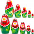 Russian Nesting Dolls Set 5 pcs - Traditional Russian Matryoshka with Strawberry Decorations