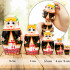 Belarusian matryoshkas in embroidered vest traditional style home decor set of 5 pieces