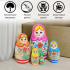 Matryoshka Russian Dolls with Traditional Flower Painting set of 5 pcs