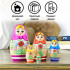 Matryoshka Russian Dolls with Traditional Flower Painting set of 5 pcs