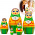 Matryoshka Nesting Dolls Teaching Numbers Set 5 pcs Educational Toys