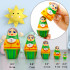 Matryoshka Nesting Dolls Teaching Numbers Set 5 pcs Educational Toys