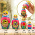 Matryoshka Doll with Mushrooms, Blueberry and Strawberries Set of 5 pcs