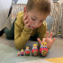 Matryoshka Doll with Mushrooms, Blueberry and Strawberries Set of 5 pcs