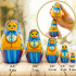 Russian Doll in Bavarian Dirndl Dress Set of 5 pcs - Matryoshka in Trachten Dirndl