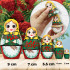 Russian Doll with Rowan Branches Set of 5 pcs 