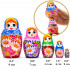 Russian Nesting Dolls - Handmade Matryoshka Dolls 5 Pcs - Traditional Russian Nesting Dolls 