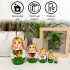Russian nesting dolls featuring fruity motifs, Set of 5 pcs