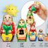 Nesting Dolls Set of 5 pcs with Characters from Russian Fairy Tale Great Big Enormous Turnip