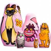 Cartoon nesting dolls
