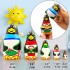 Penguin Nesting Dolls Set 5 pcs - Matryoshka Doll with Cute Penguin Figurines
