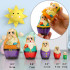 Seven Gnomes Fairy Tale Wood Nesting Dolls Set of 5 pcs - 7 Dwarfs Stacking Dolls