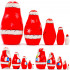 5-Piece Santa Nesting Doll Set – Hand-Painted Wooden Matryoshka for Christmas