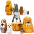 Dog Nesting Dolls Set of 5 pcs - Russian Matryoshka with Dog Figurines - Dog Lover Gifts - Dog Themed Gifts