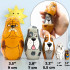 Dog Nesting Dolls Set of 5 pcs - Russian Matryoshka with Dog Figurines - Dog Lover Gifts - Dog Themed Gifts