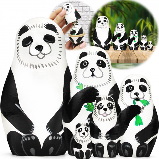 5-Piece Panda Nesting Dolls