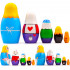 Alice in Wonderland Nesting Dolls Set of 5 pcs - Matryoshka with Alice in Wonderland Figurines