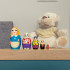 Alice in Wonderland Nesting Dolls Set of 5 pcs - Matryoshka with Alice in Wonderland Figurines