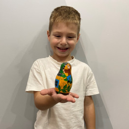 Jack and the Beanstalk Nesting Dolls – Hand-Painted Wooden Toy Set of 5 Pics
