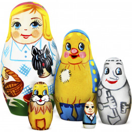 Wizard of Oz Nesting Dolls Set of 5 pcs - Matryoshka with Wizard of Oz Decorations