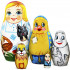 Wizard of Oz Nesting Dolls Set of 5 pcs - Matryoshka with Wizard of Oz Decorations