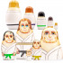 Martial Arts Nesting Dolls Set of 5 pcs - Jiu Jitsu gifts - Karate Themed Gifts
