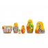 Dinosaur Nesting Dolls Set of 5 pcs - Matryoshka Doll with Dinosaur Figurines