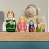 Cinderella Nesting Dolls Set – 5 Hand-Painted Wooden Figures – Fairy Tale Montessori Toy Gift
