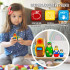 Hansel and Gretel Nesting Dolls – 5-Piece Hand-Painted Wooden Set – Fairy Tale-Inspired Eco Toy